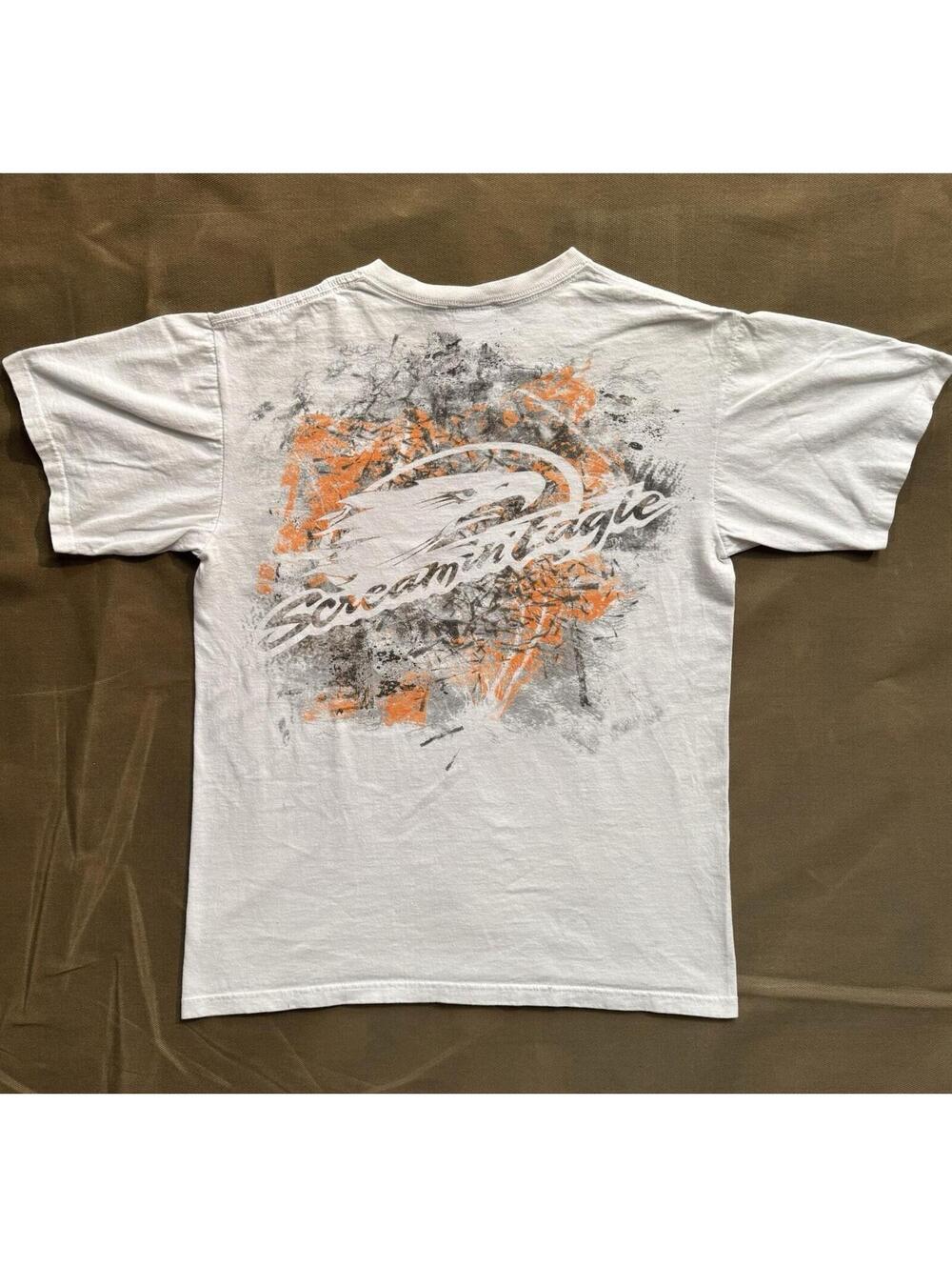 Vintage 90s Y2K Harley-Davidson Screamin' Eagle White T-Shirt Medium